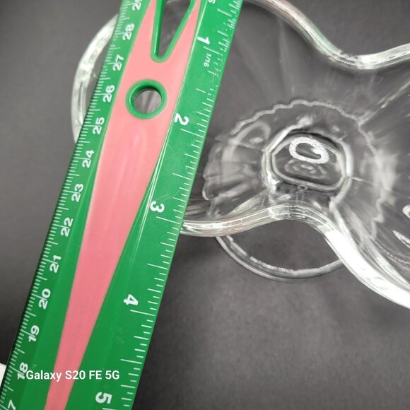 Vintage Pair of Libbey Ribbed Double Scoop Dessert Ice Cream Pedestal Bowls - Picture 6 of 10